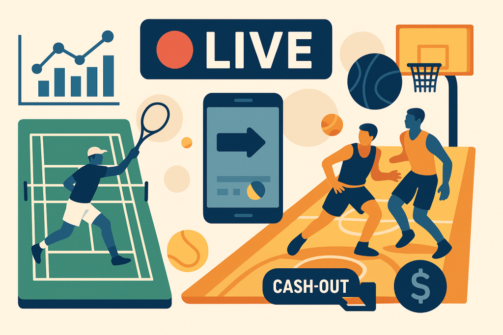 Pariuri live pe tenis și baschet – alternative dinamice